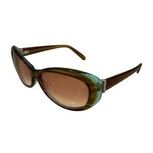 Sedona Women’s Green Brown Oval Sunglasses OLV 61▢18 "FRAMES ONLY"